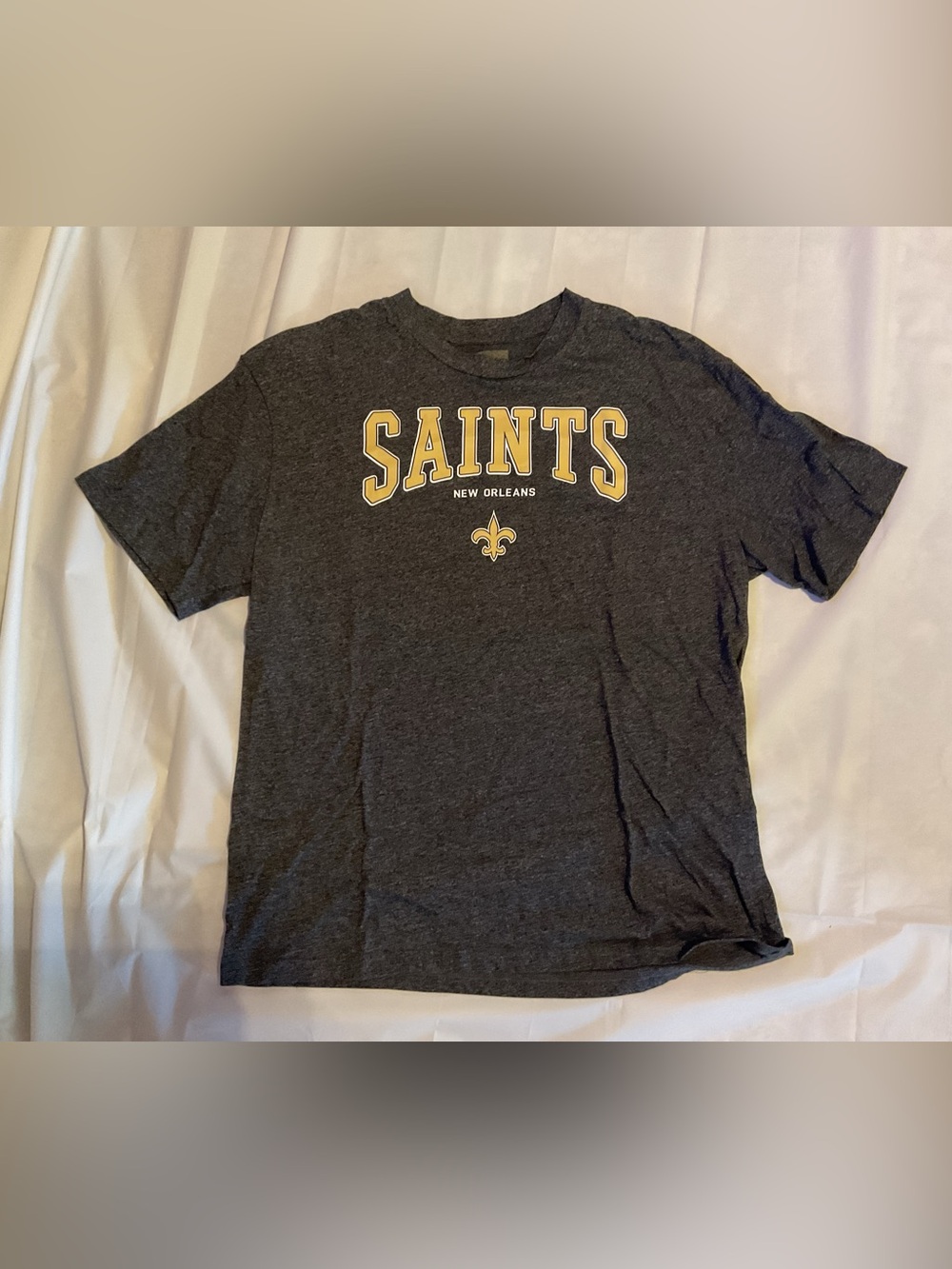 New Orleans Saints Graphic Tee - Charcoal Gray